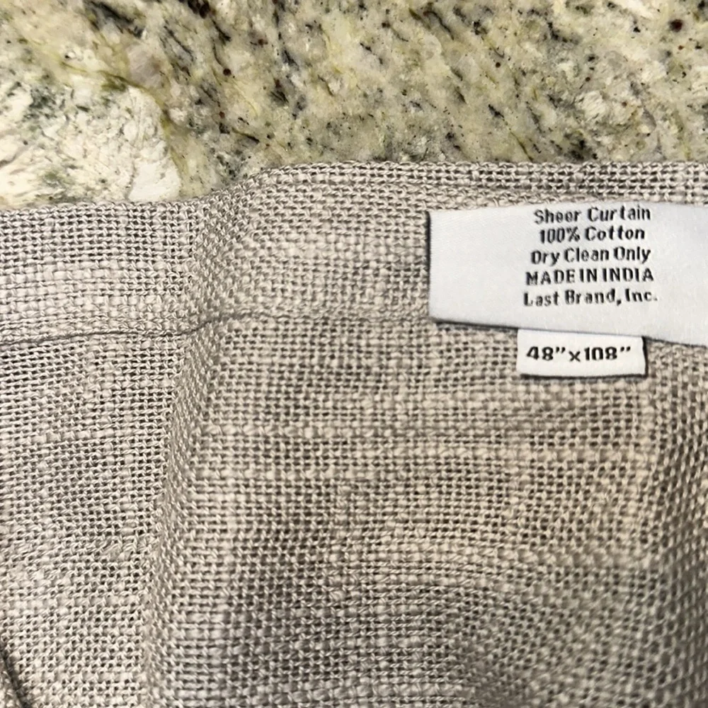 NWOT QUINCE 48x108 Cotton Sheer Curtain Set (Set of 2) Grey 5⭐Customer Reviews - Picture 9 of 9